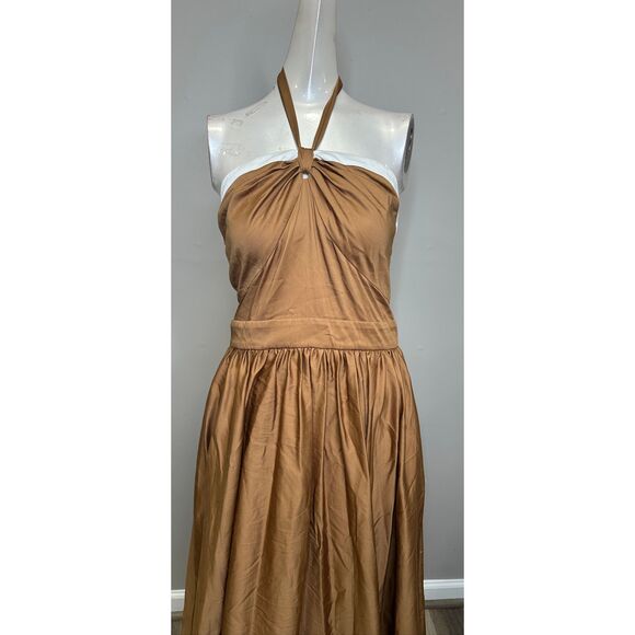 Alice + Olivia BEATRIX SWEETHEART TIE NECK DRESS Size US 12 $595 - Picture 6 of 13